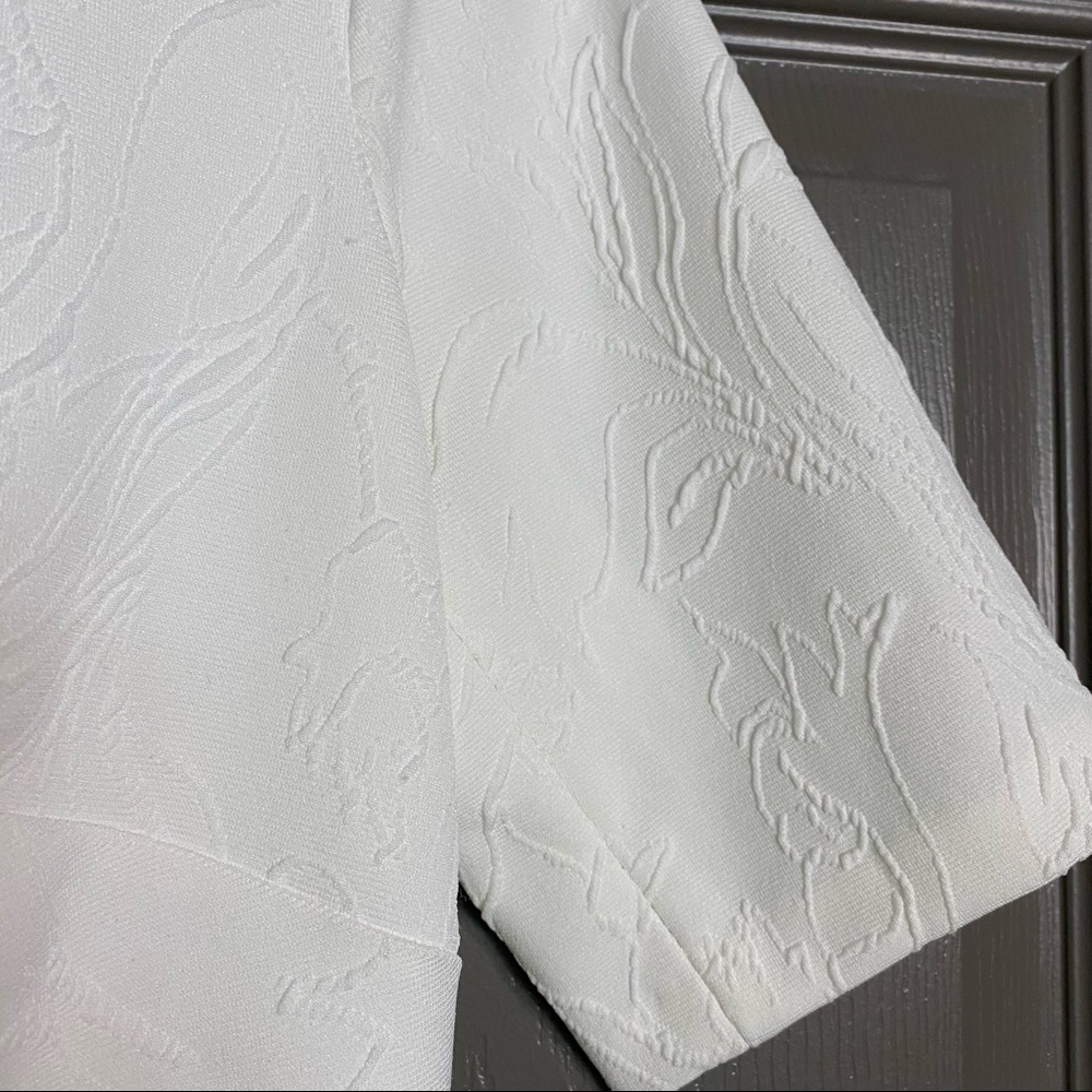 Tommy Hilfiger Ivory / Winter White Textured Sheath Dress Size 6 - Picture 5 of 12
